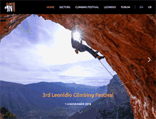 Tablet Screenshot of climbinleonidio.com